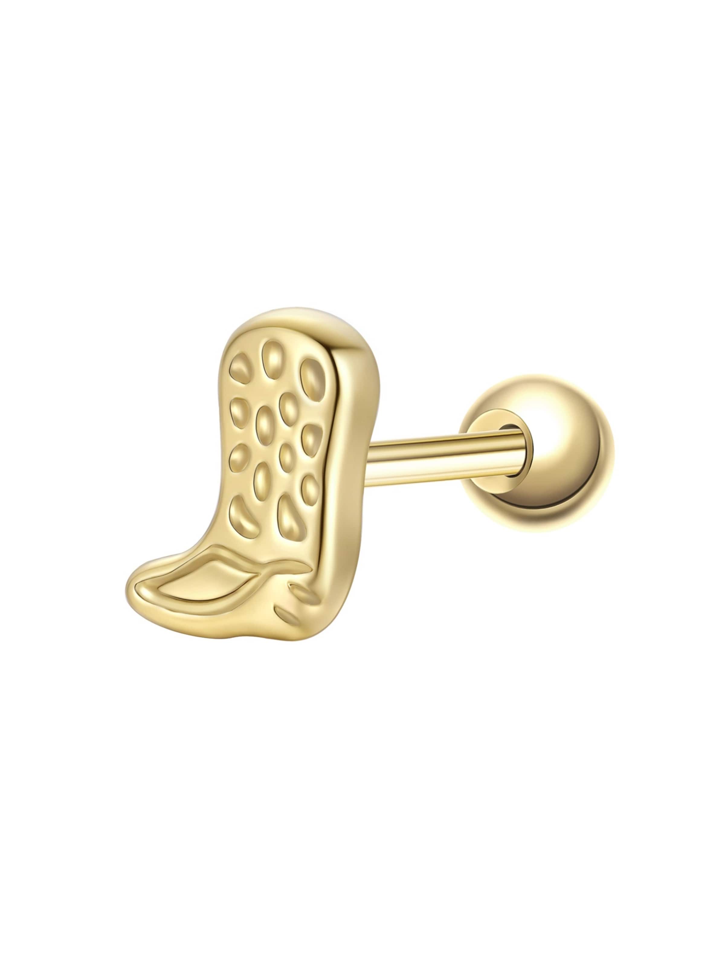 Bijou piercing Glanzstücke München en or : devant