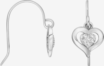 Sofia Milani Ohrringe 'Heart' in Silber: Vorderseite