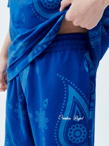 VAMOS CLO Wide leg Trousers 'Ardennes' in Blue