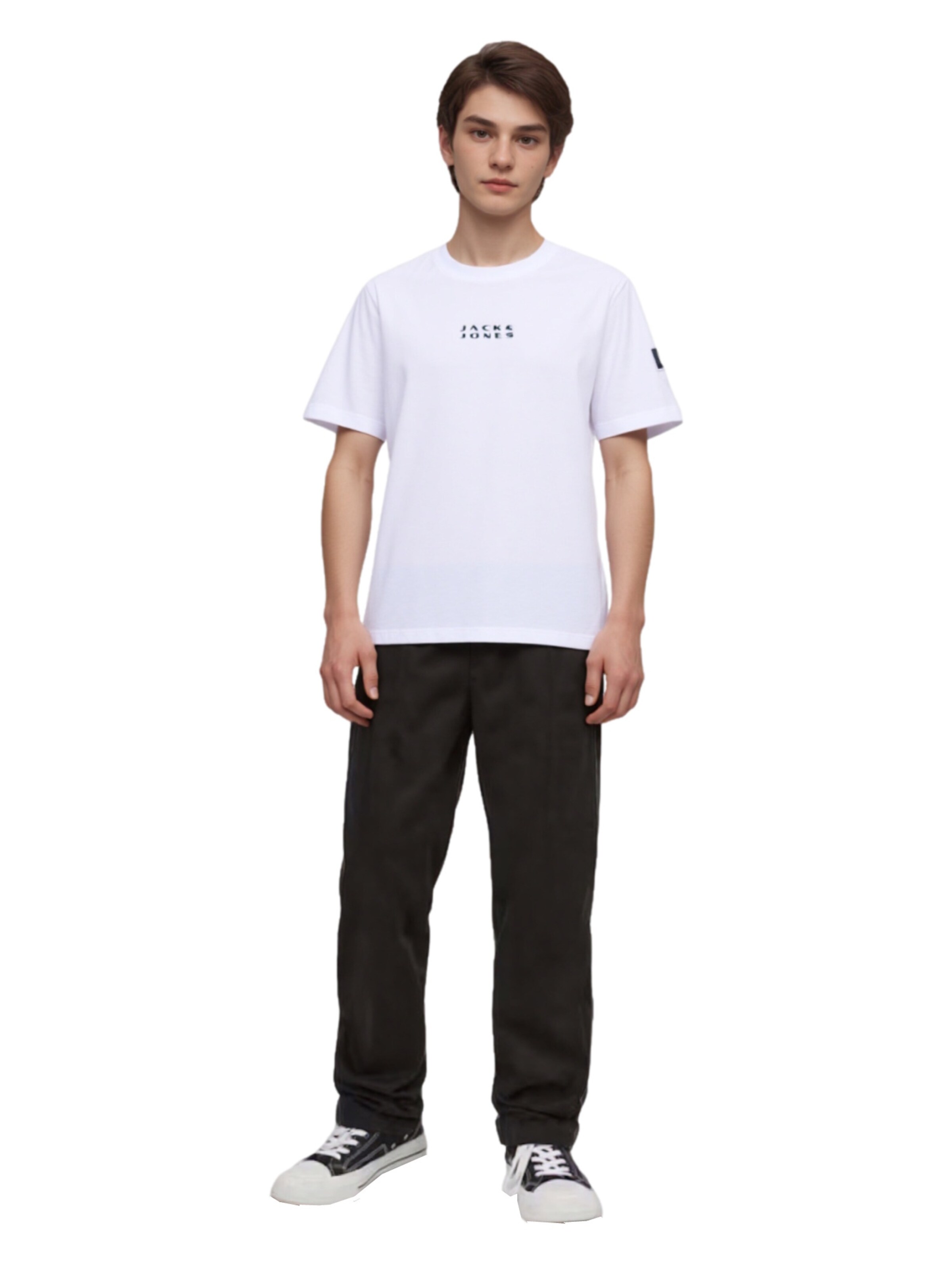 Jack & Jones Junior Shirt 'Point' in Weiß