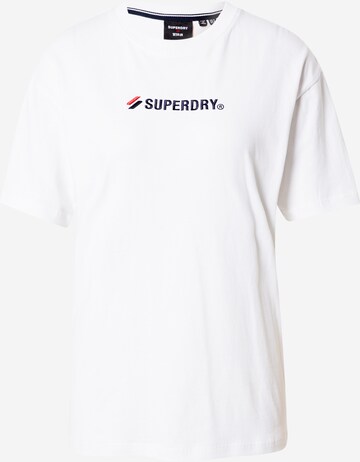 Maglietta di Superdry in bianco: frontale