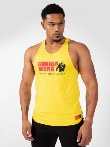 Gorilla Wear Performance shirt 'Classic ' in Yellow: front