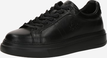 Baskets basses La Martina en noir : devant