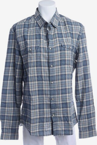DRYKORN Button Up Shirt in L in Blue: front