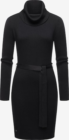 Ragwear Knit dress 'Miyya' in Black: front