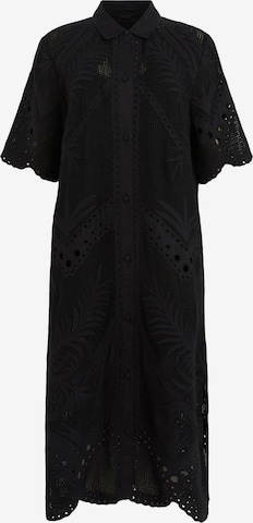 AllSaints Платье-рубашка 'MERIA' в Черный: спереди