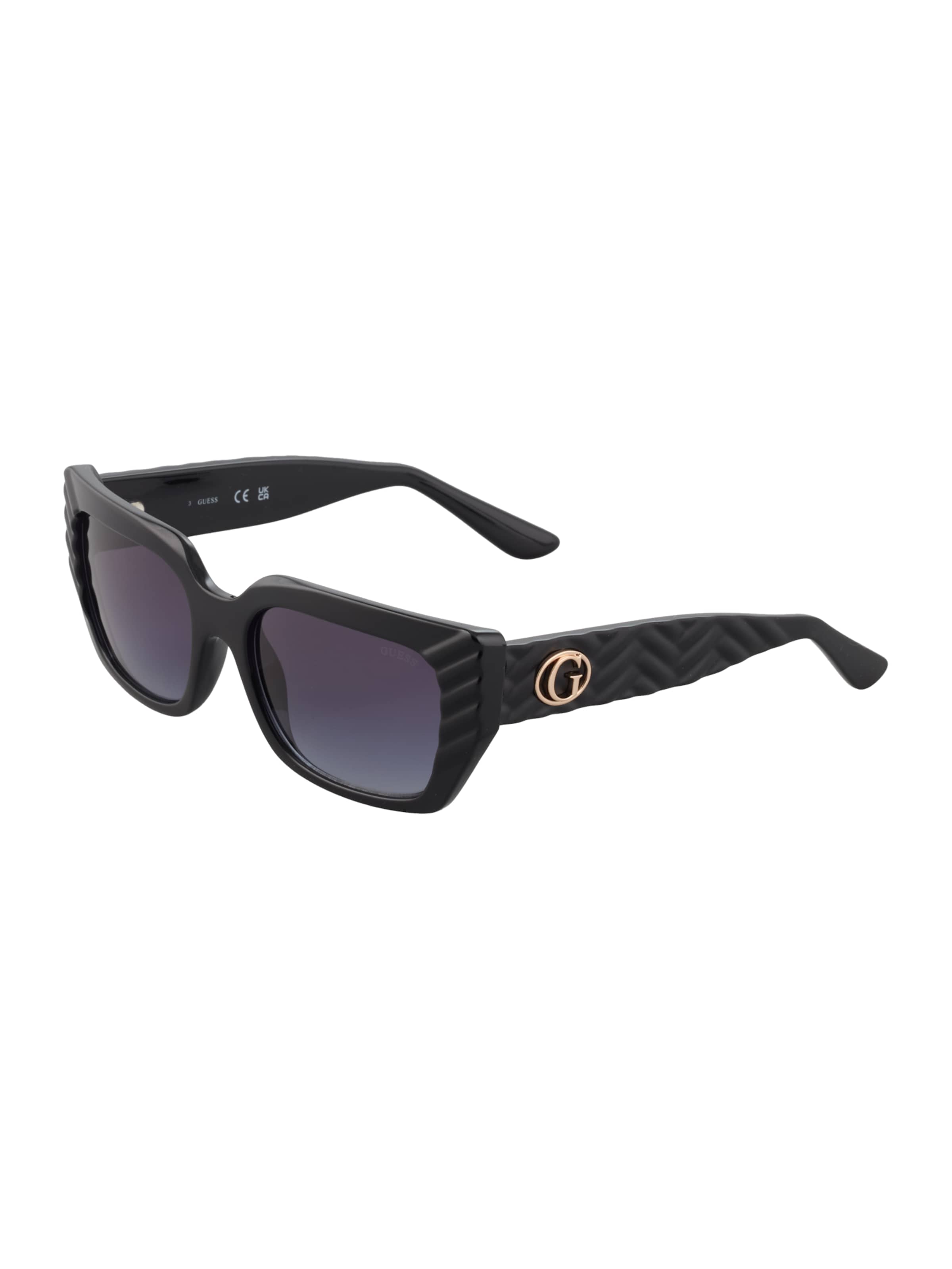 Lunettes de soleil 'Sunglasses' GUESS en noir : devant