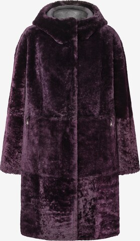 Werner Christ Between-Seasons Coat 'Dilara' in Purple: front