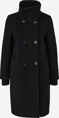 s.Oliver BLACK LABEL Between-Seasons Coat in Black: front