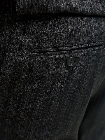 JACK & JONES Slimfit Bandplooibroek 'MARTIN' in Zwart