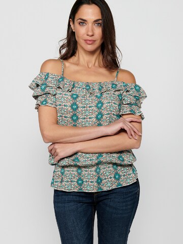 KOROSHI Blouse in Gemengde kleuren