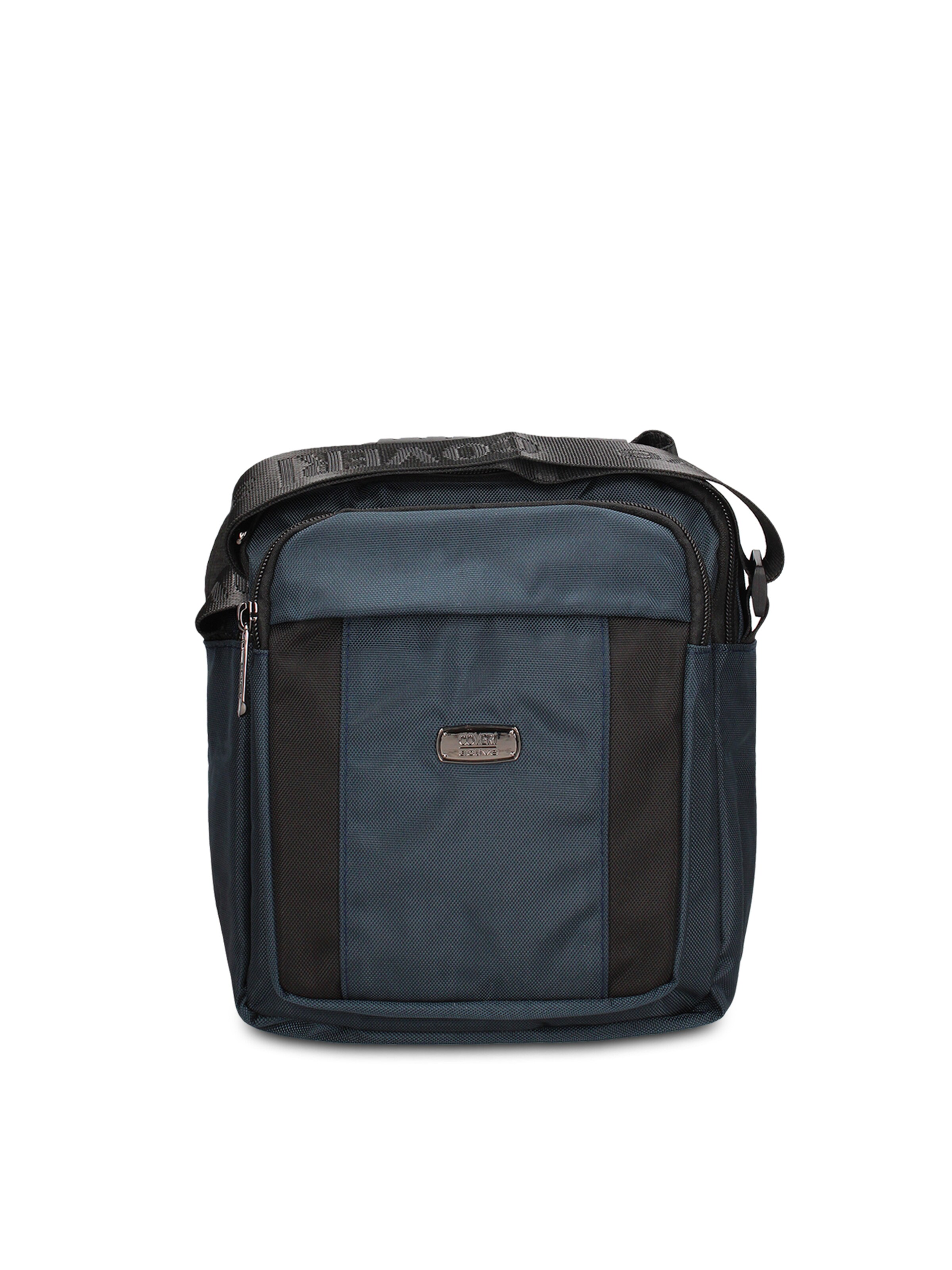 Borsa a tracolla 'Borsa a Tracolla Uomo Vegan Leather con Zip' di Coveri Collection in blu: frontale