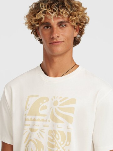 O'NEILL Póló 'Melange Front Print' - fehér