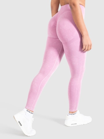 Skinny Leggings ' Batik Scrunch ' Smilodox en rose