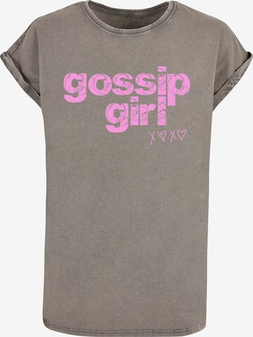 ABSOLUTE CULT T-Shirt 'Gossip Girl - Swirl' in Grau: predná strana