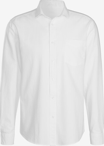 H.I.S Button Up Shirt in White: front