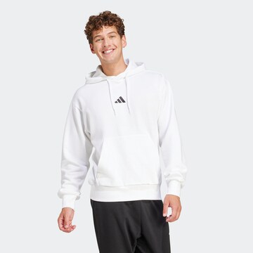 balta ADIDAS SPORTSWEAR Sportinio tipo megztinis 'Essentials': priekis
