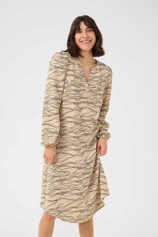 Kaffe - Vestido en beige: frente