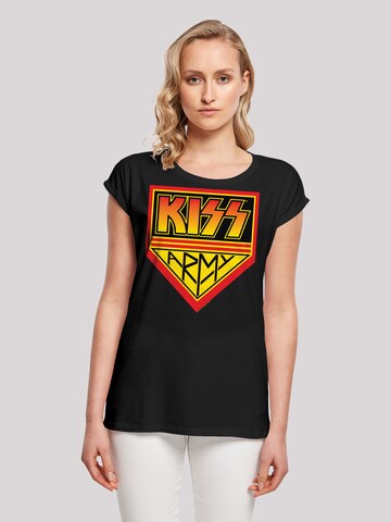 T-shirt 'Kiss Army ' F4NT4STIC en noir : devant