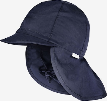 MAXIMO Beanie 'MINI BOY-Schildmütze Nackenschutz, UV' in Blue: front
