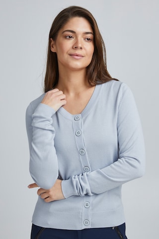 Fransa Knit Cardigan 'ZUVIC' in Blue: front