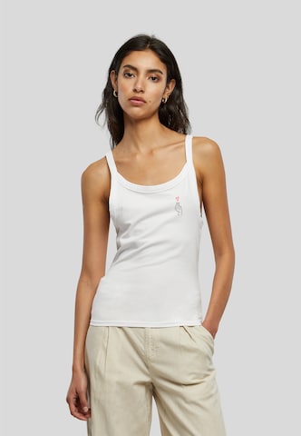 Top di Urban Classics in bianco: frontale