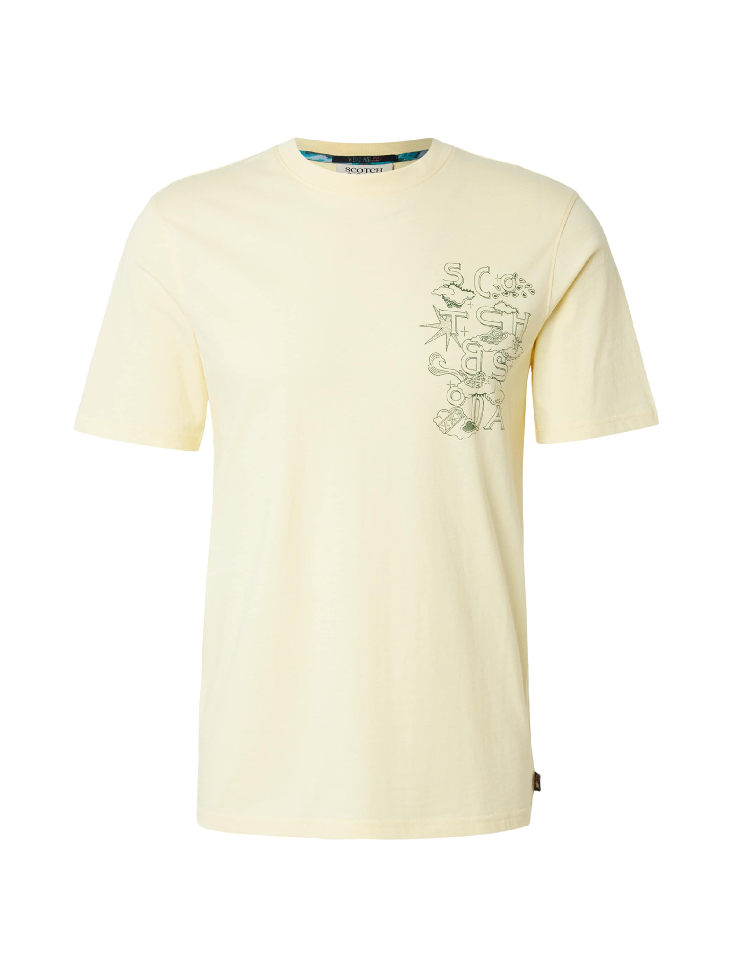 SCOTCH & SODA T-shirt i gul: framsida