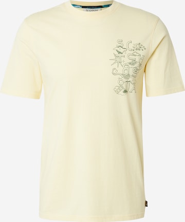 SCOTCH & SODA T-shirt i gul: framsida