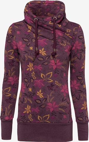 Ragwear Sweatshirt in Purple: front