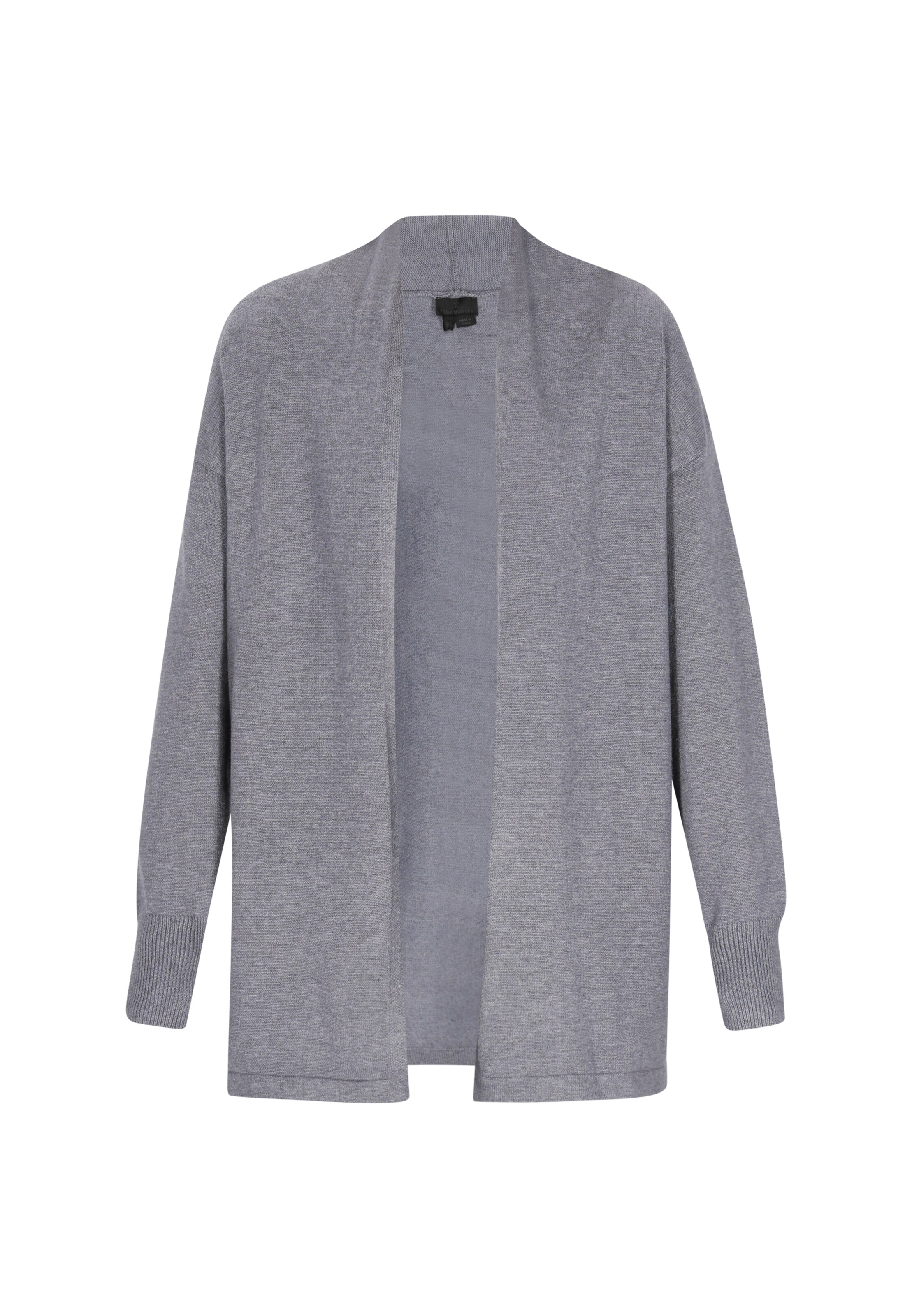 DreiMaster Klassik Strickjacke 'Classic' in Grau: Vorderseite