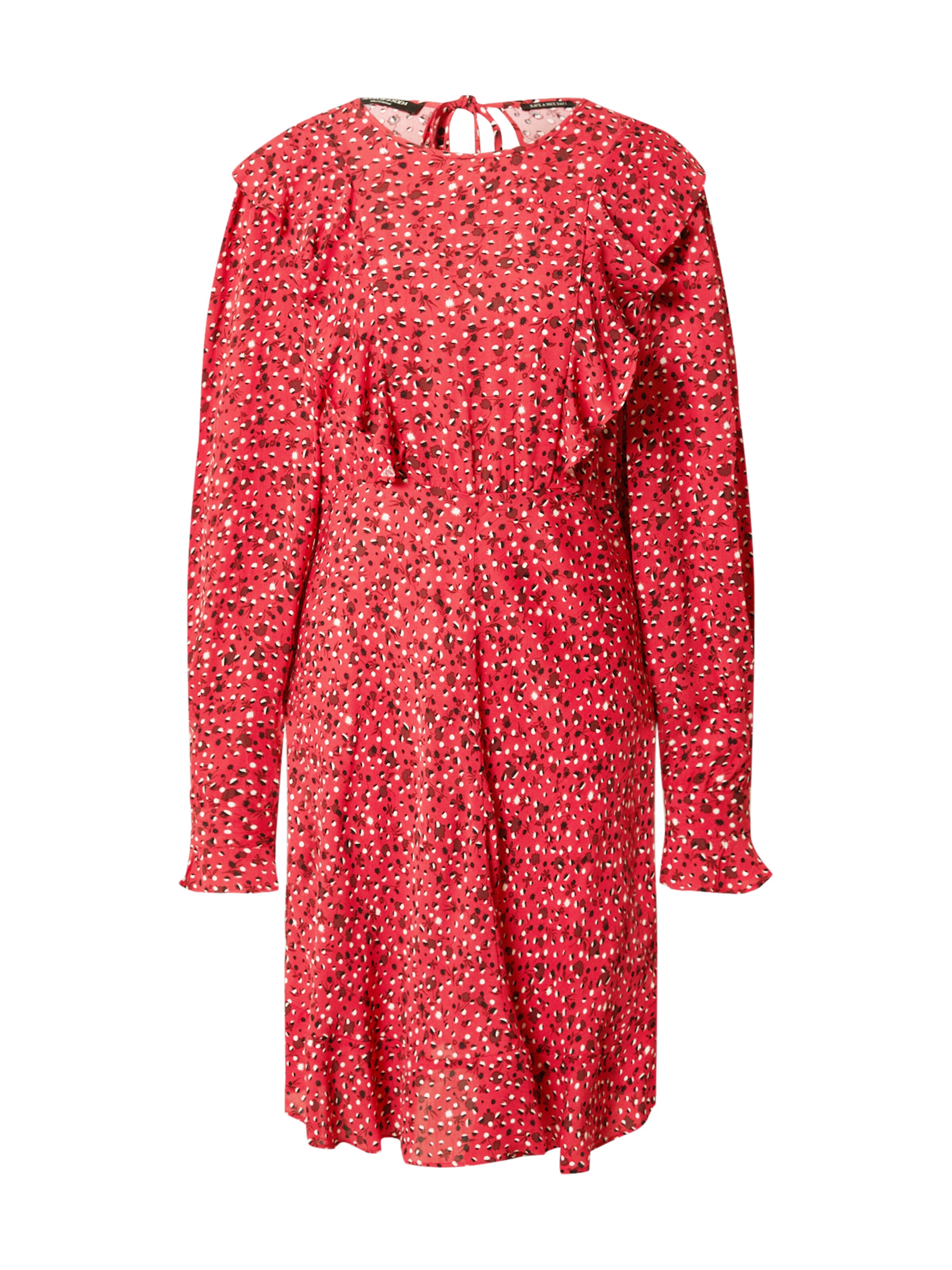 SCOTCH & SODA - Vestido camisero en rojo: frente