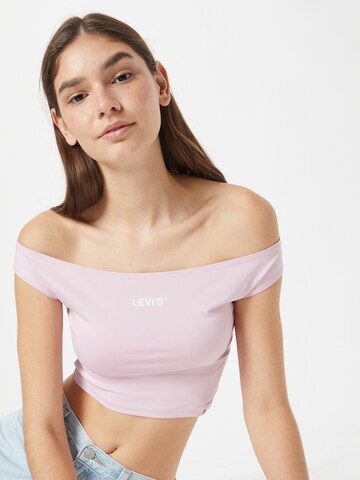 LEVI'S ® Top 'Graphic Bardot Tank' in Roze