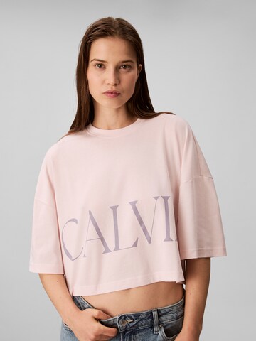 Tricou de la Calvin Klein Jeans pe roz