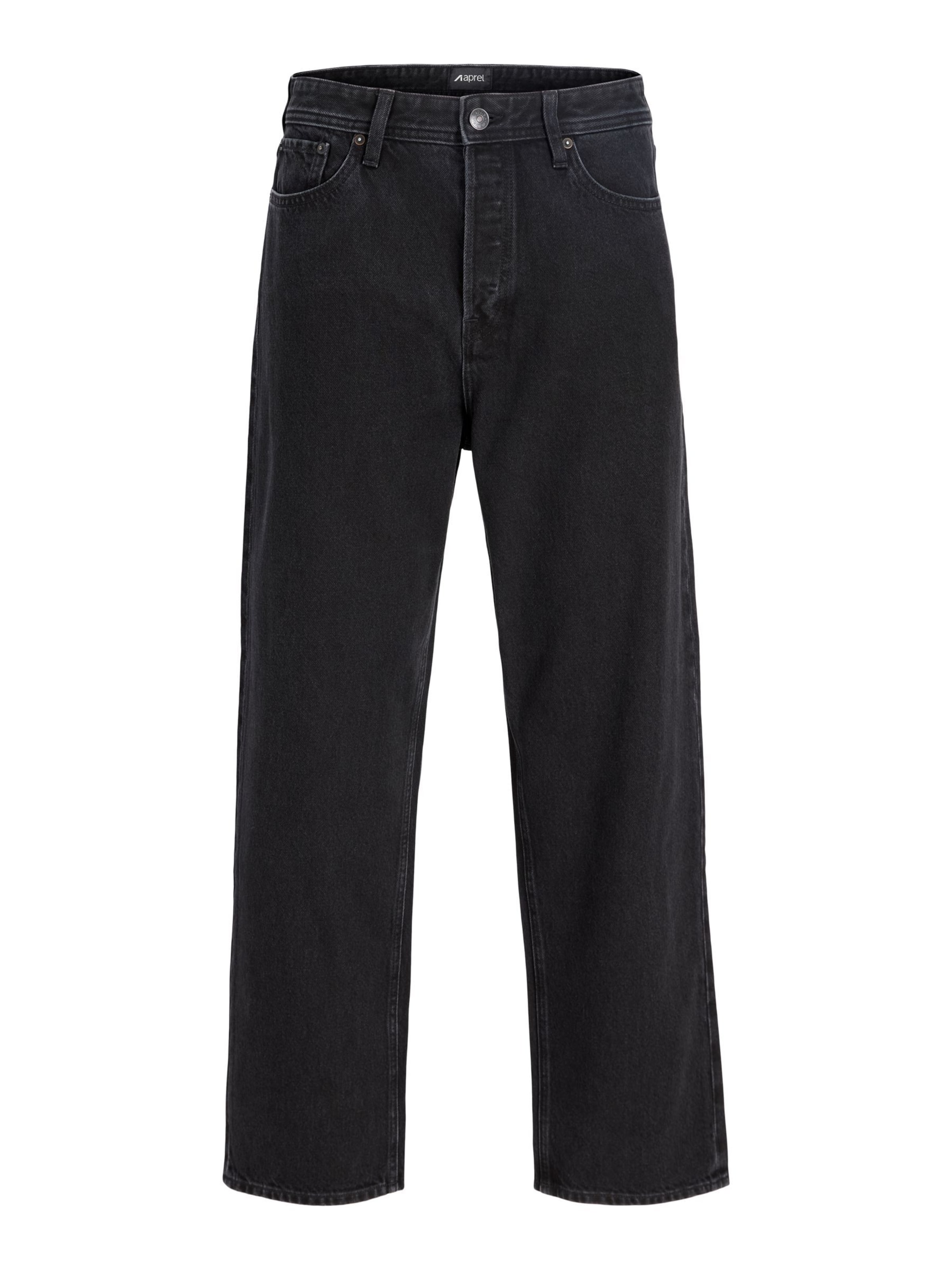 Baggy Jeans di aprel in nero: frontale