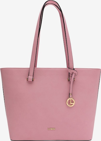 L.CREDI Shopper in Roze: voorkant