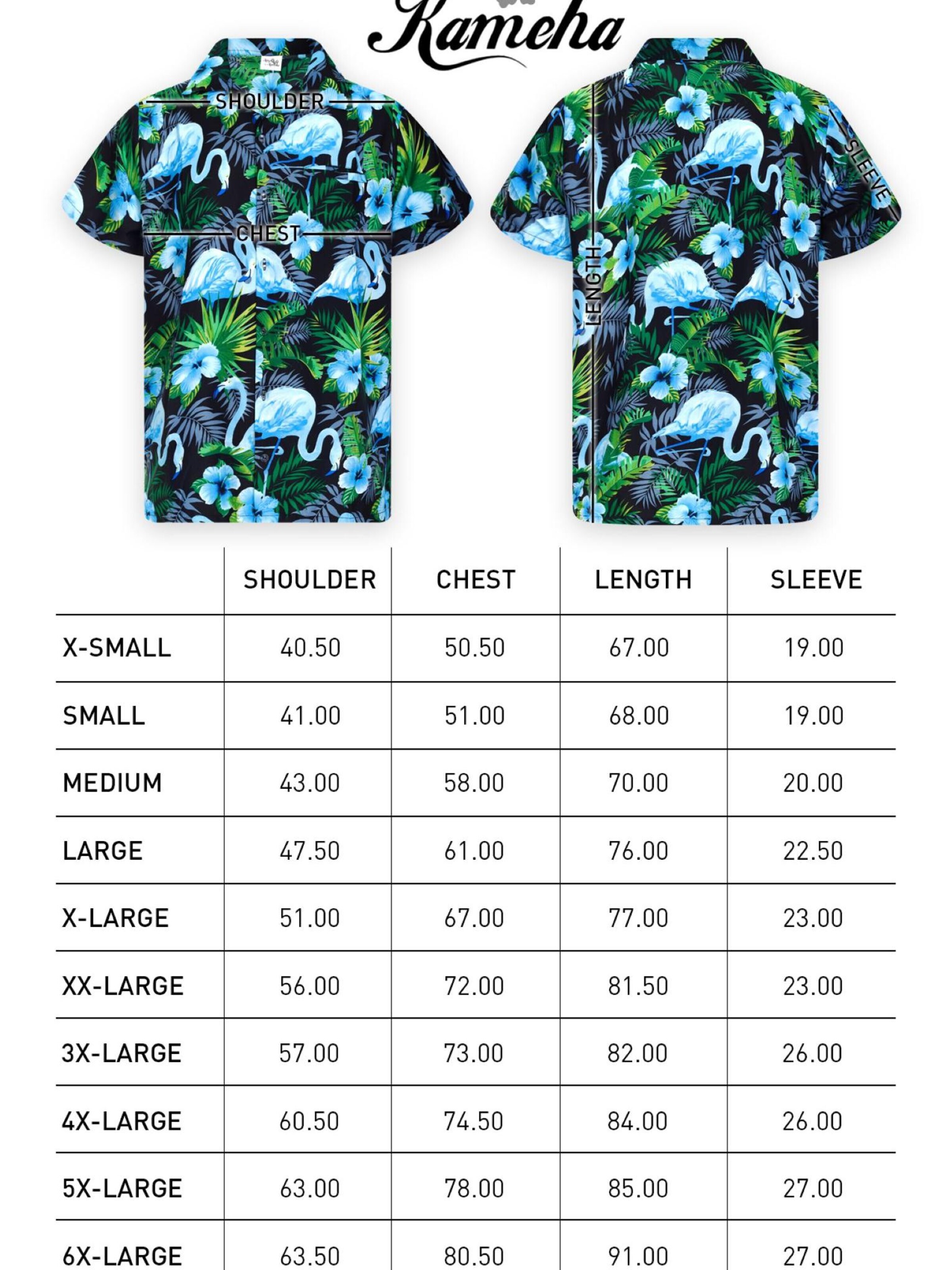 King Kameha - Camiseta 'Flamingo Flowers' en azul