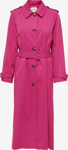 Manteau mi-saison 'APRIL' ONLY en rose : devant