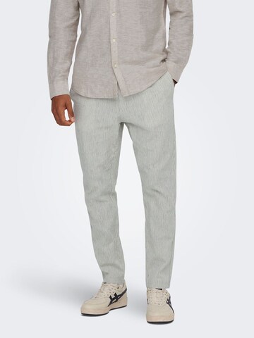 Only & Sons Regular Pants 'Linus' in Grey: front