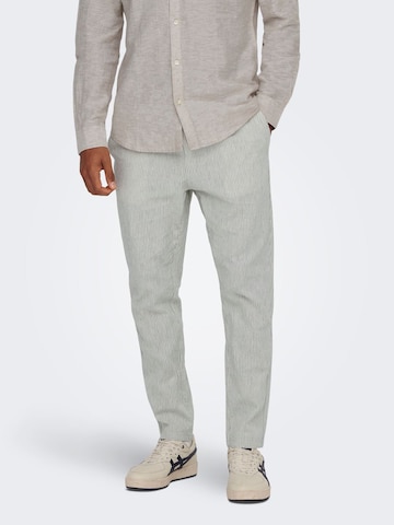 Regular Pantalon 'Linus' Only & Sons en gris : devant