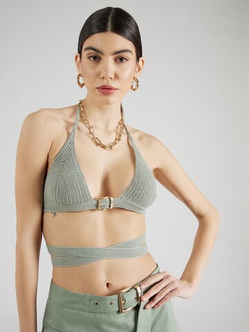 Hoermanseder x About You Knitted Top 'Betty' in Green: front