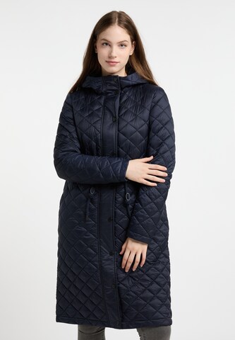 DreiMaster Klassik Between-seasons coat in Blue: front