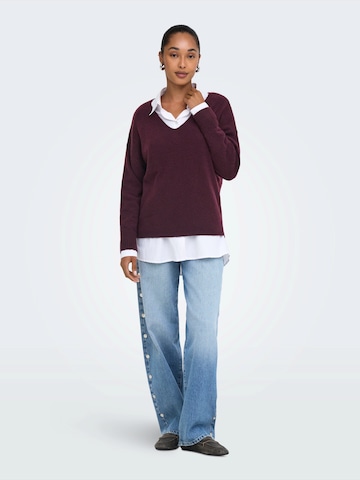 ONLY Pullover 'ONLRICA' in Rot