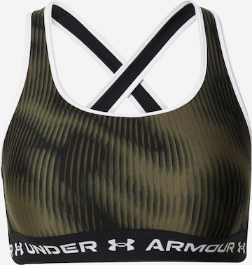 Soutien-gorge de sport UNDER ARMOUR en vert : devant