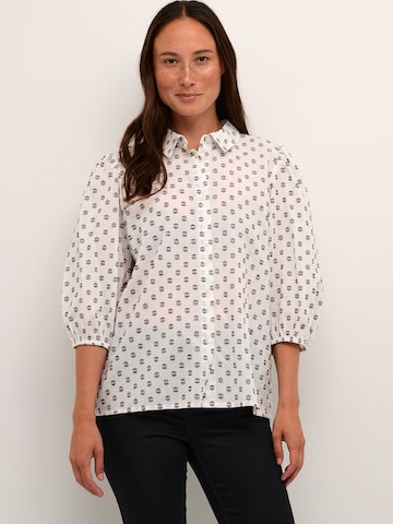 Kaffe Blouse 'Janni' in Wit: voorkant