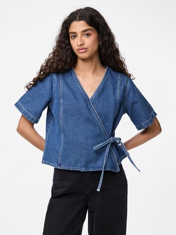 PIECES Blouse 'PCFibbo' in Blue: front