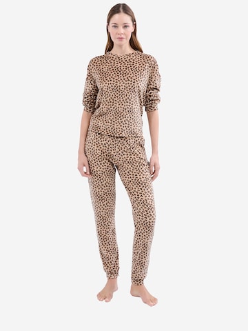 Pyjama 'Lounge' ETAM en marron : devant