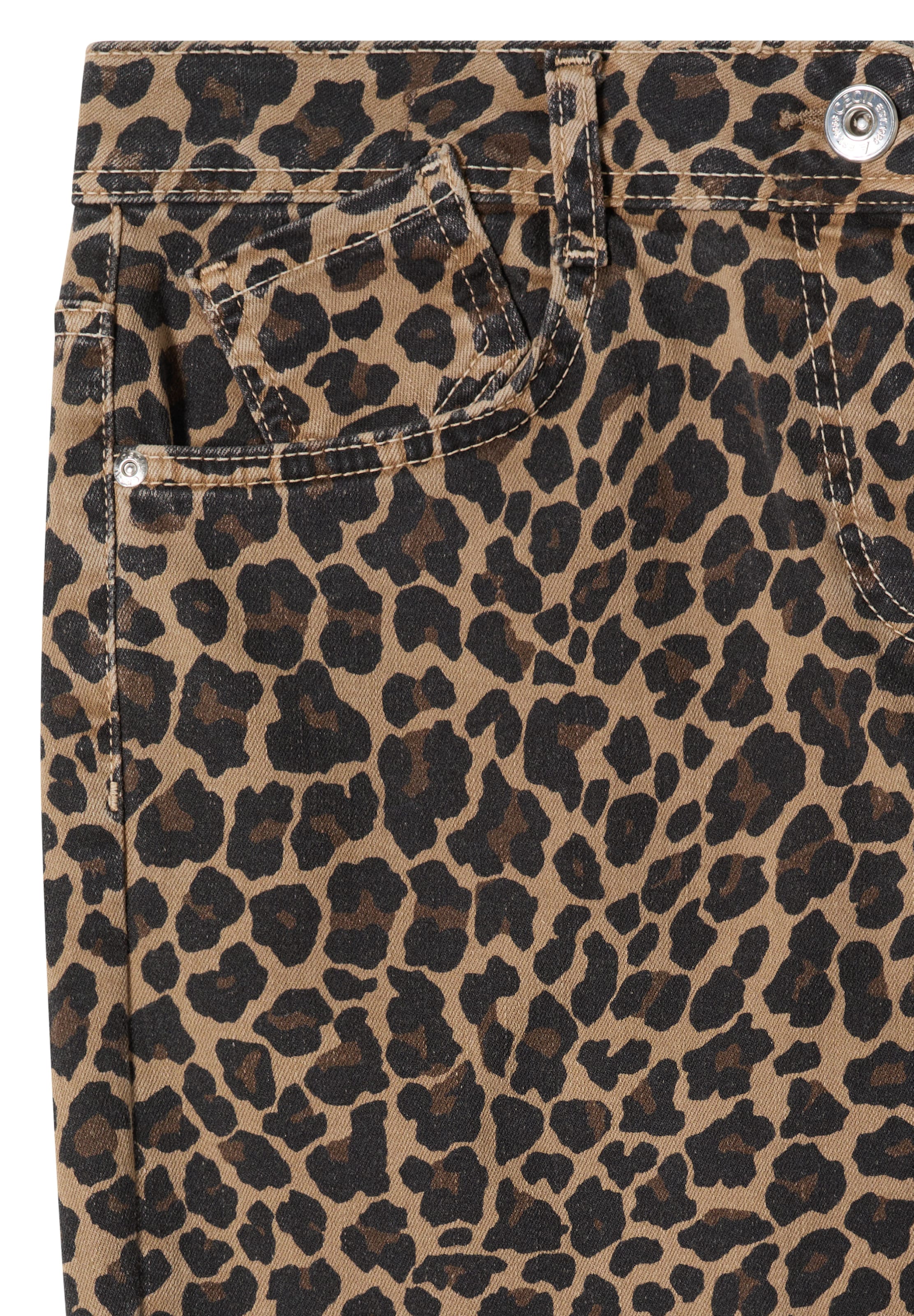 CECIL Loosefit Jeans in Braun