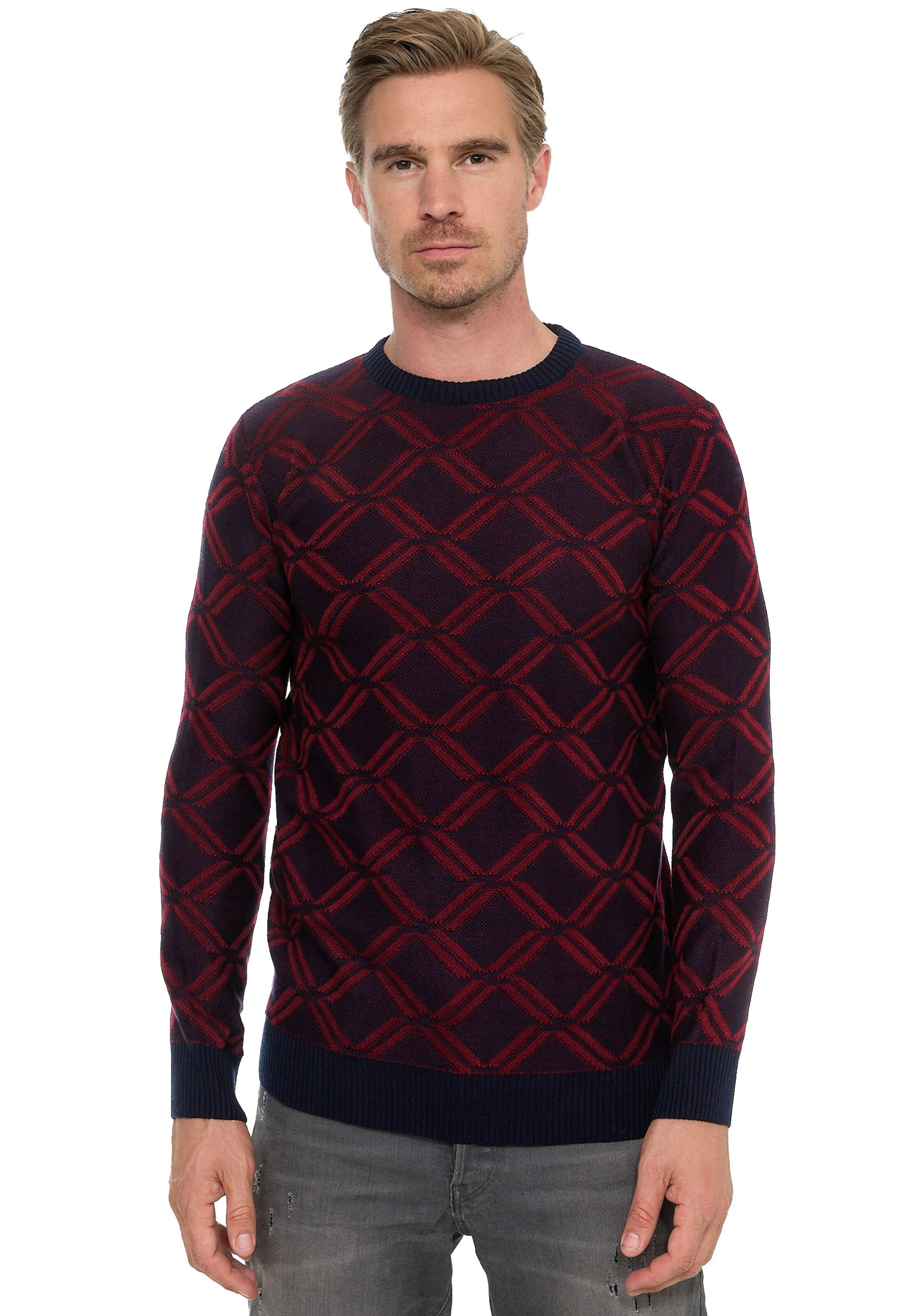 Rusty Neal Pullover in Rot: Vorderseite