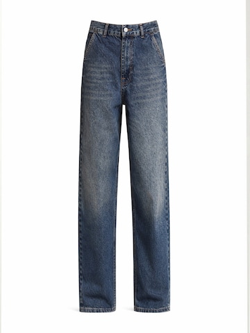 IT'S BASIC Loose fit Jeans 'NORA Skater Mid Rise Jeans (Lenght 28)' in Blue