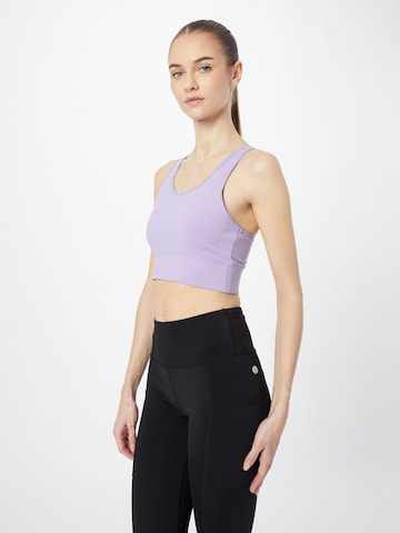 Champion Authentic Athletic Apparel Bralette Shirt in Purple: front